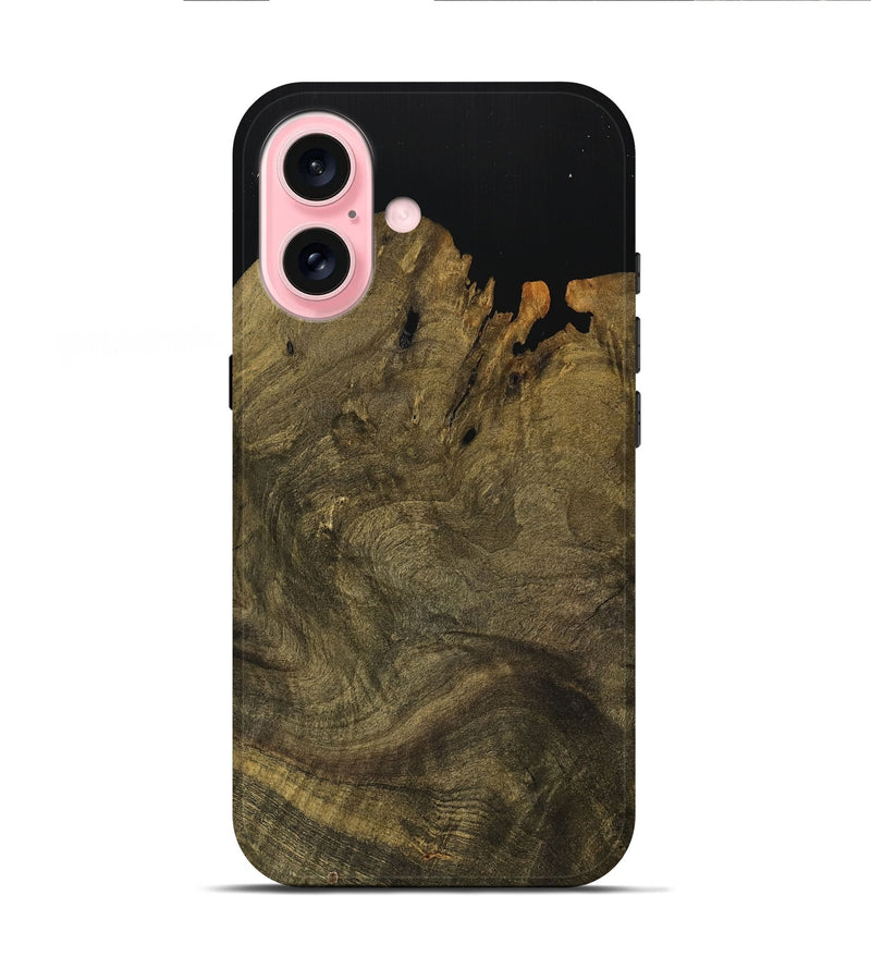iPhone 16 Wood Live Edge Phone Case - Antone (Wood Burl, 739474)