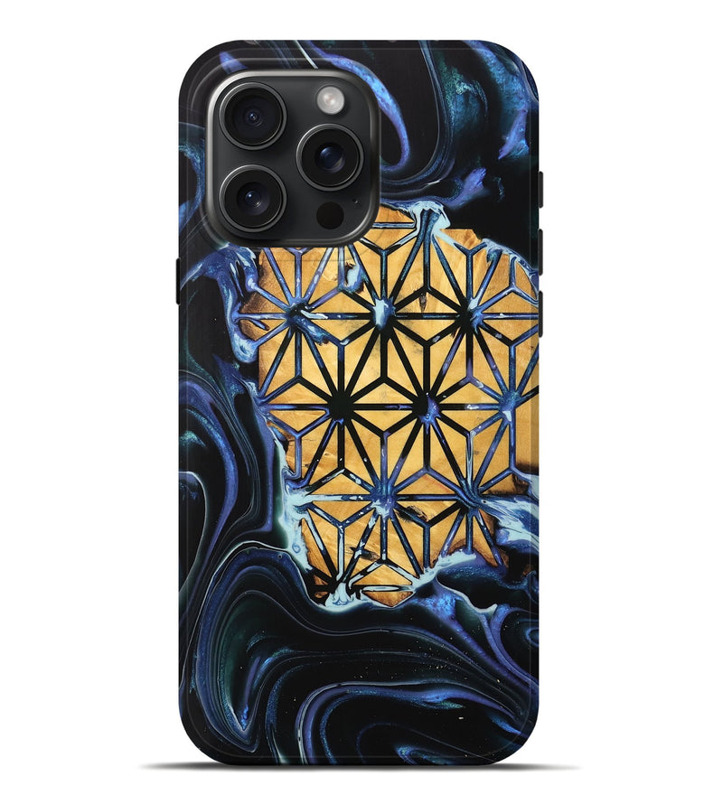 iPhone 16 Pro Max Wood Live Edge Phone Case - Drusie (Pattern, 739480)