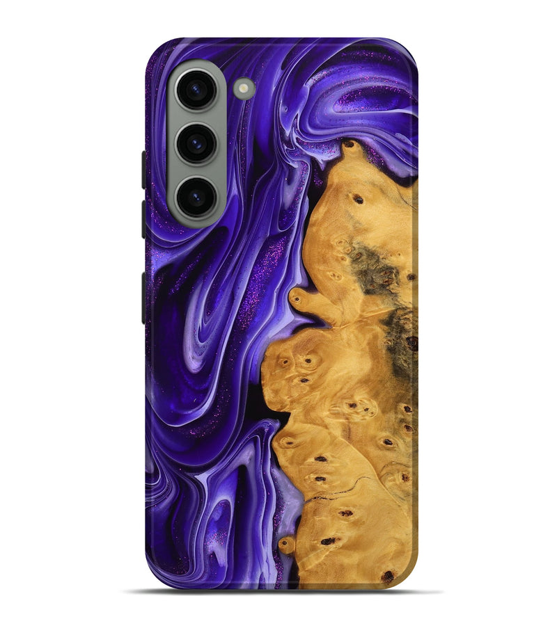 Galaxy S23 Plus Wood Live Edge Phone Case - Shelva (Purple, 739498)