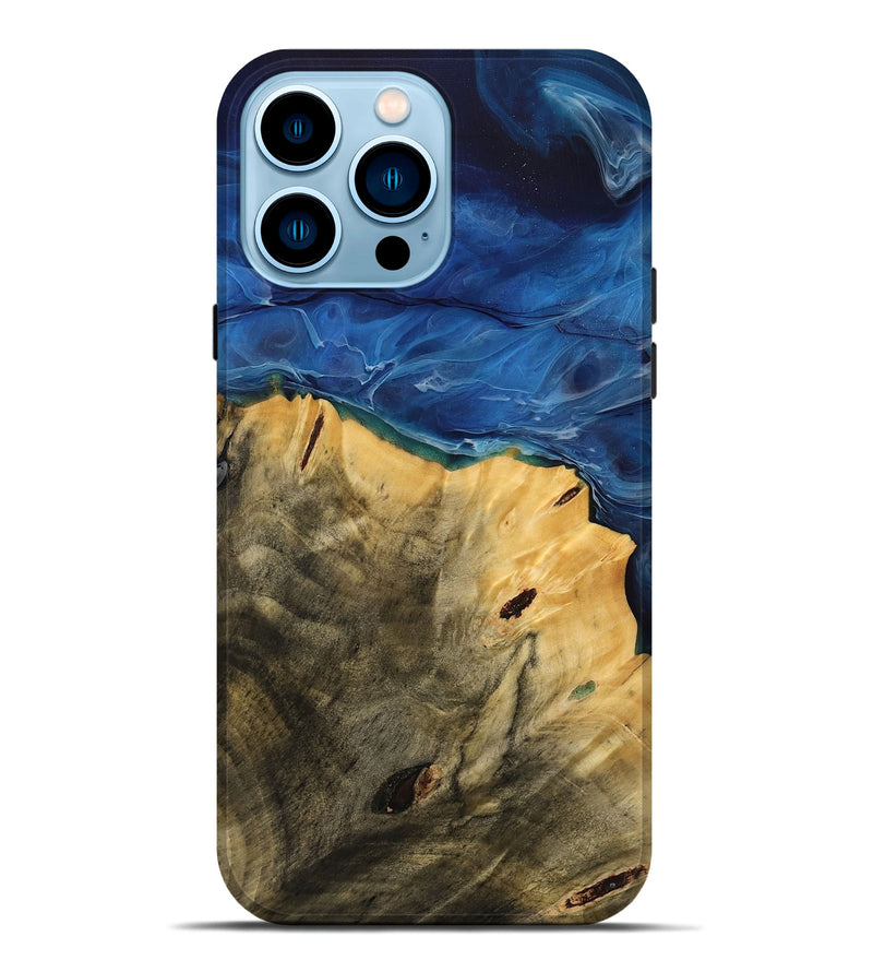 iPhone 14 Pro Max Wood Live Edge Phone Case - Brittni (Coastal, 739502)