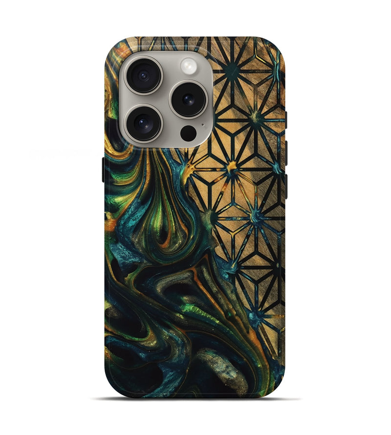 iPhone 16 Pro Wood Live Edge Phone Case - Dolores (Pattern, 739505)