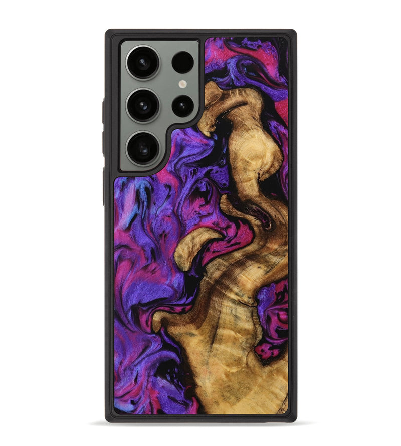 Galaxy S23 Ultra Wood Phone Case - Adrain (Purple, 739532)