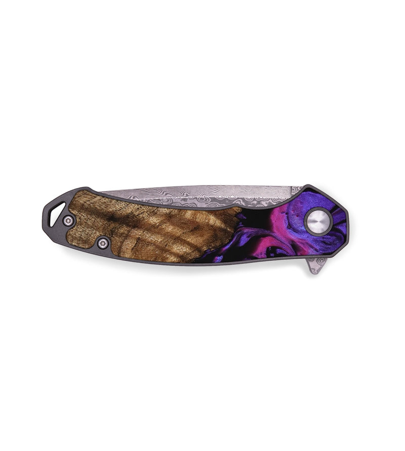 EDC Wood Pocket Knife - Morna (Purple, 739559)