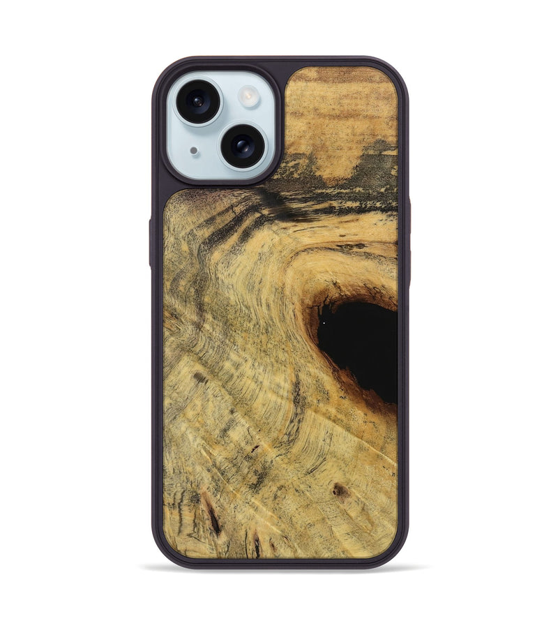 iPhone 15 Wood Phone Case - Candido (Wood Burl, 739612)