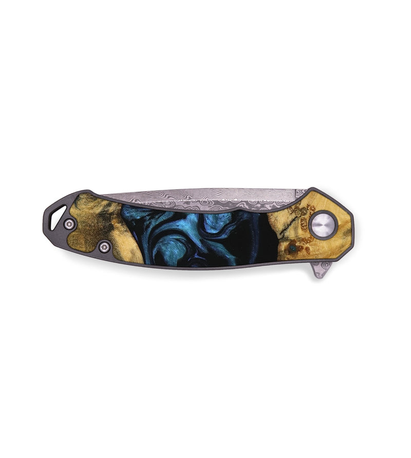 EDC Wood Pocket Knife - Flonnie (Blue, 739667)