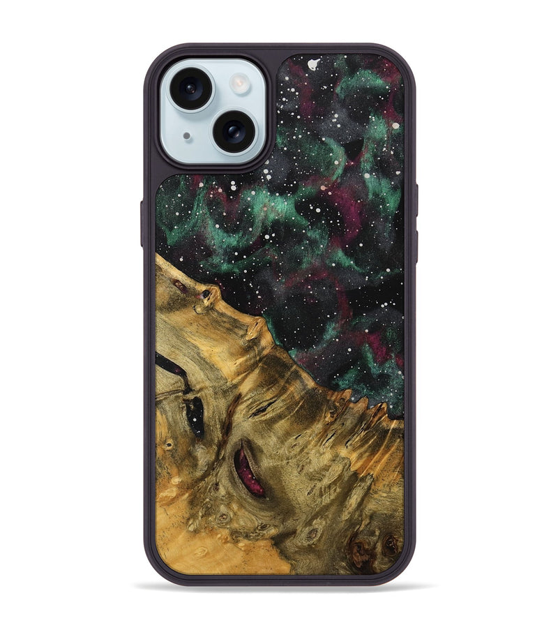 iPhone 15 Plus Wood Phone Case - Carie (Cosmos, 739700)