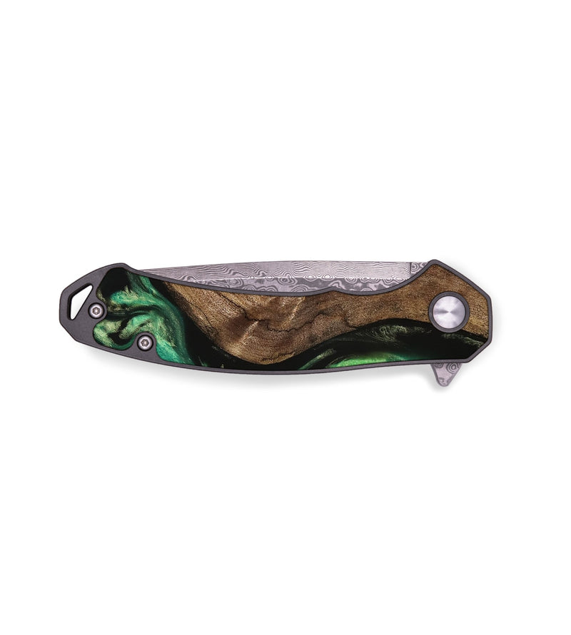 EDC Wood Pocket Knife - Tomie (Green, 739749)