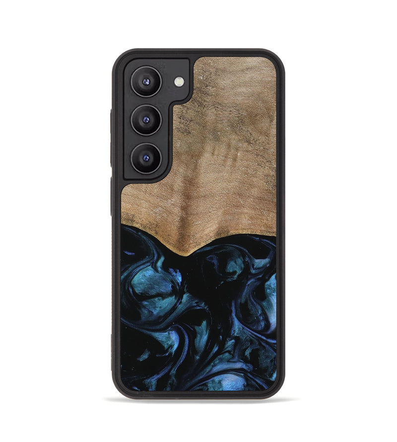 Galaxy S23 Wood Phone Case - Ottilie (Blue, 739789)