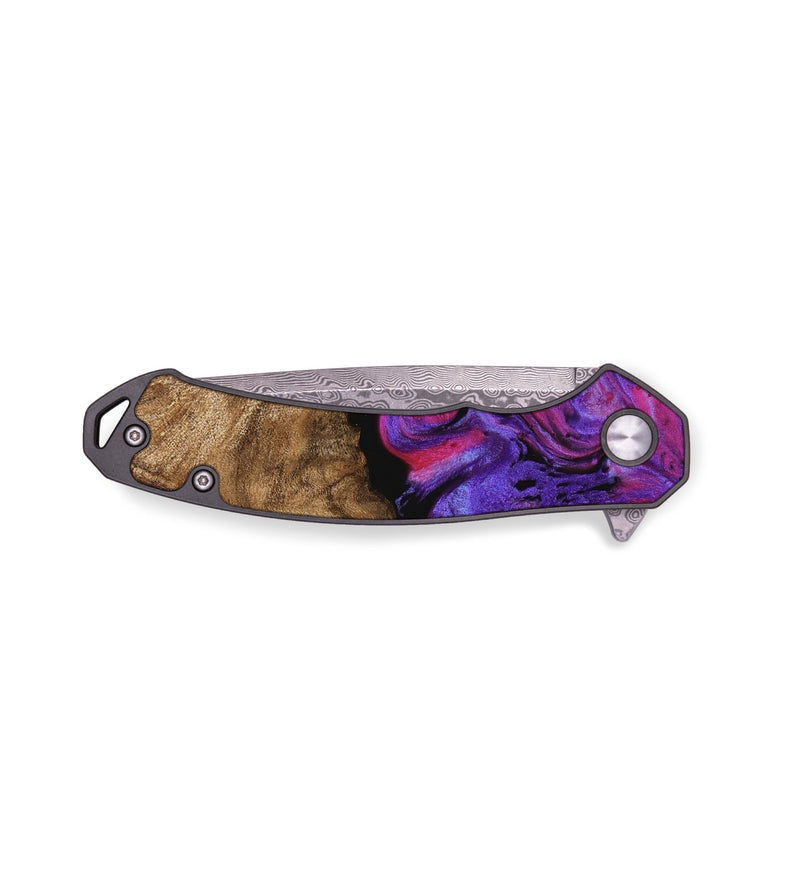 EDC Wood Pocket Knife - Bobbi (Purple, 739807)