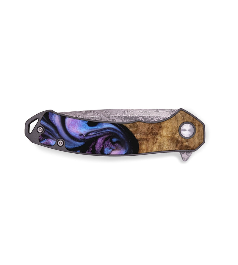 EDC Wood Pocket Knife - Ohio (Purple, 739829)