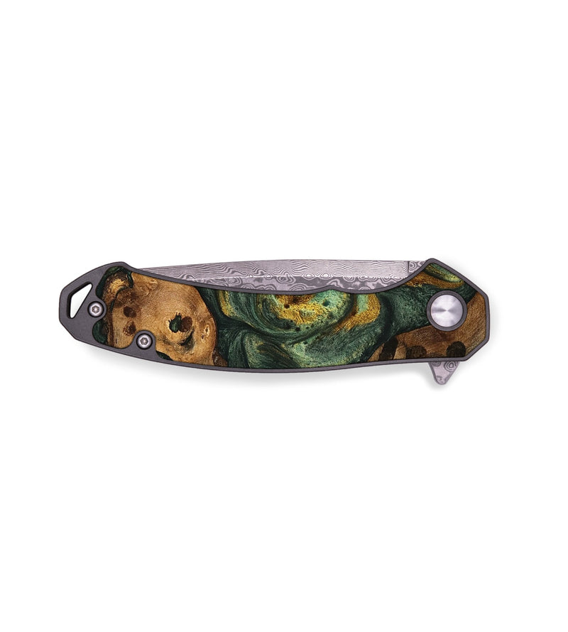EDC Wood Pocket Knife - Sharyn (Green, 740058)