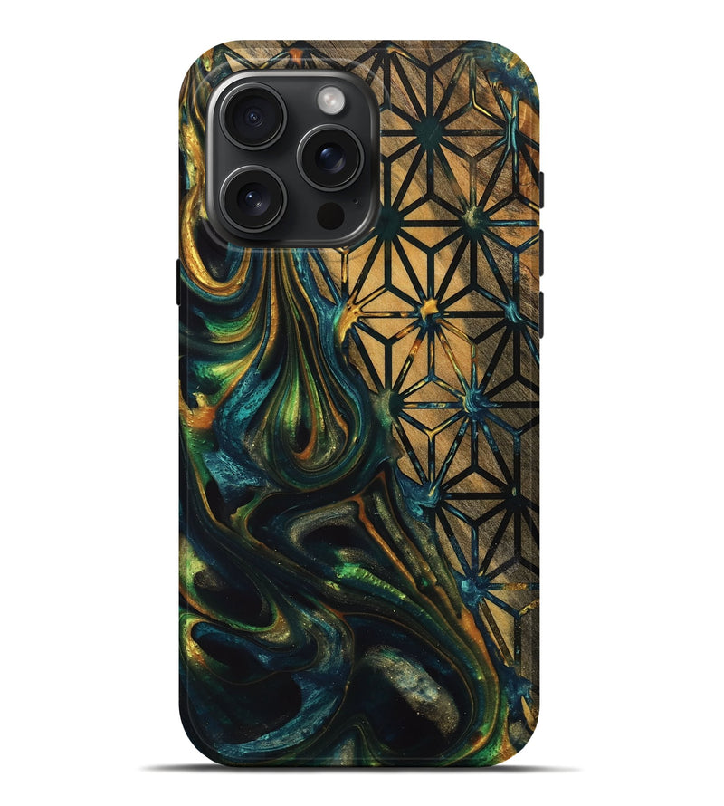 iPhone 16 Pro Max Wood Live Edge Phone Case - Jodie (Pattern, 740090)