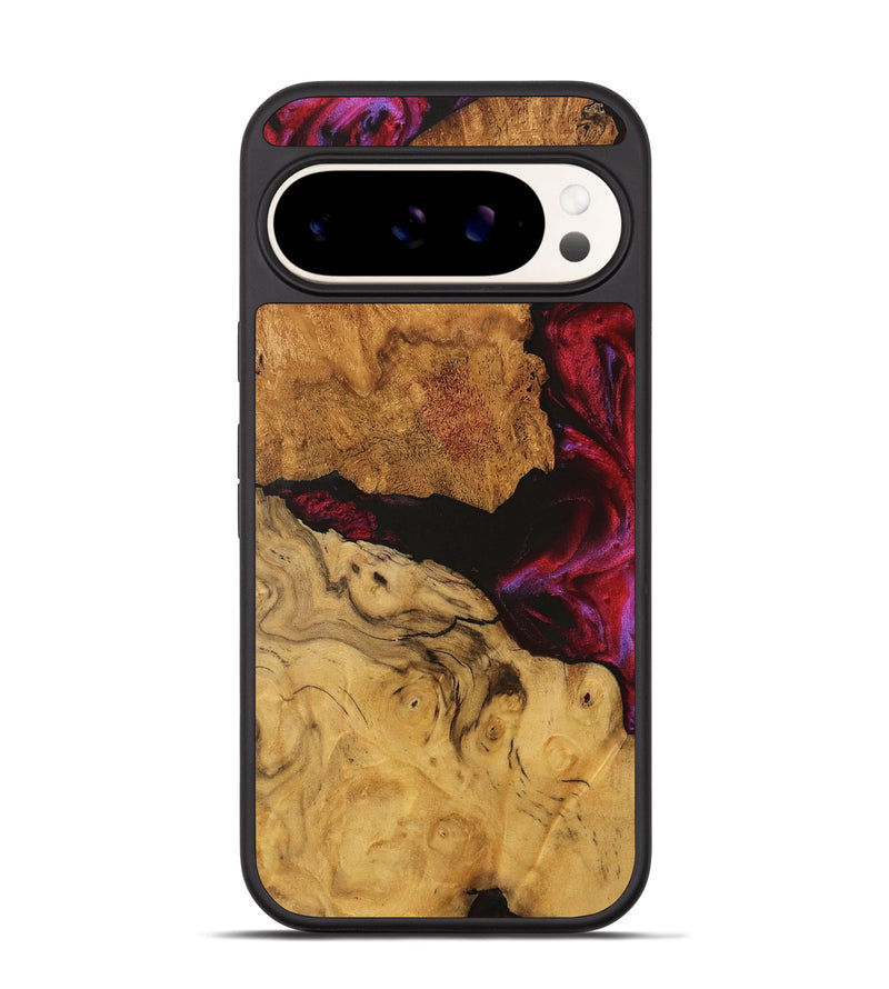 Pixel 9 Wood Phone Case - Joellen (Red, 740199)