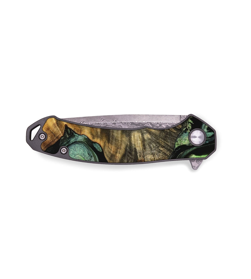 EDC Wood Pocket Knife - Molly (Green, 740296)