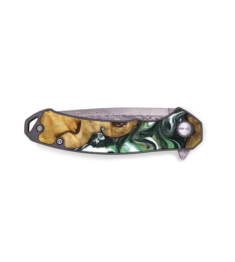 EDC Wood Pocket Knife - Heike (Green, 740360)