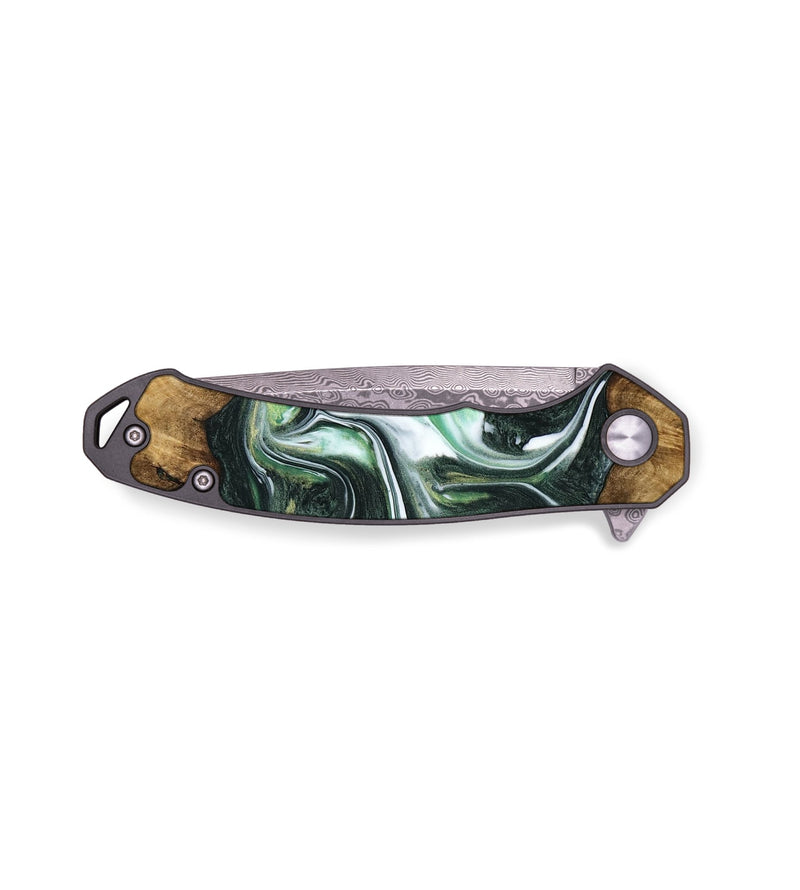 EDC Wood Pocket Knife - Gleda (Green, 740363)