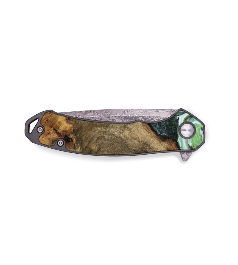 EDC Wood Pocket Knife - Doctor (Green, 740407)
