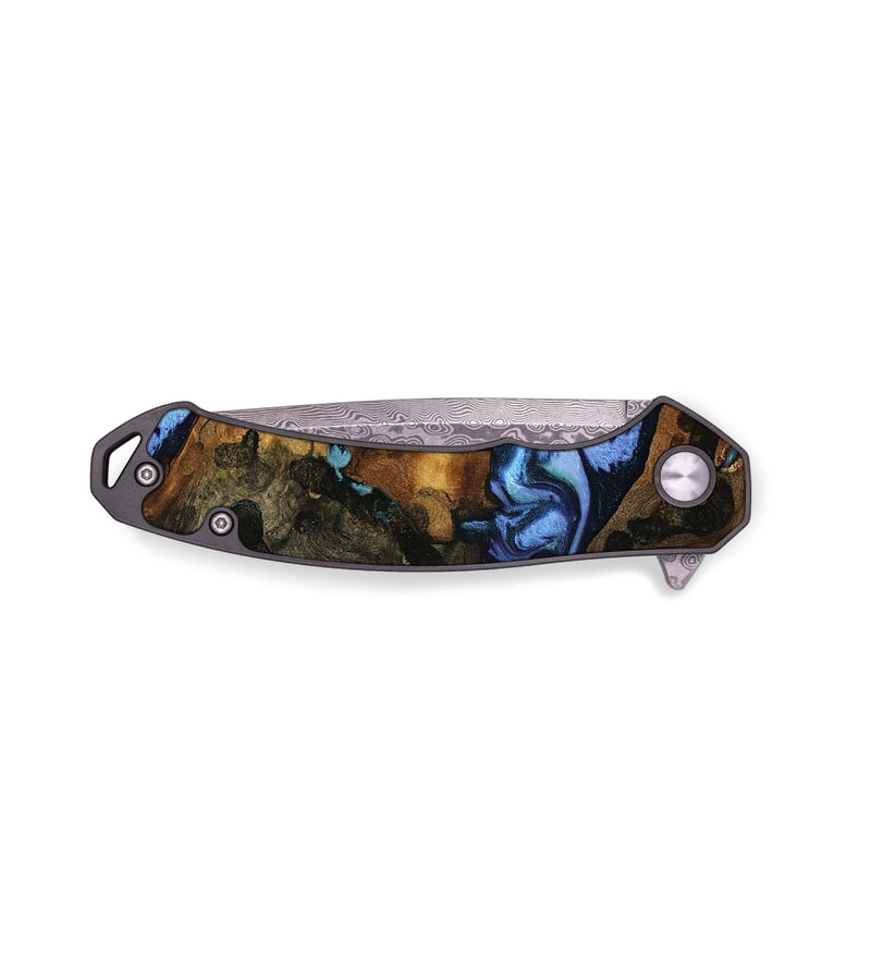 EDC Wood Pocket Knife - Ethie (Blue, 740575)