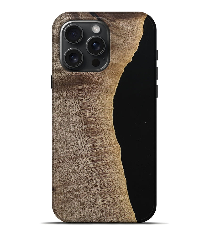 iPhone 16 Pro Max Wood Live Edge Phone Case - Dhiren (Wood Burl, 740578)