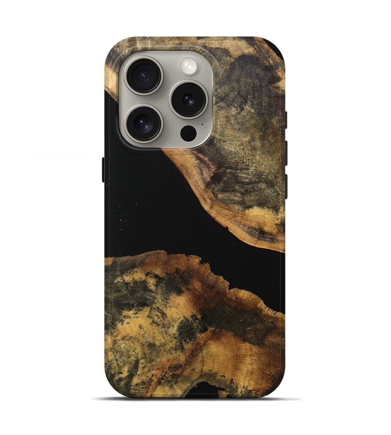 iPhone 16 Pro Wood Live Edge Phone Case - Lelah (Wood Burl, 740584)