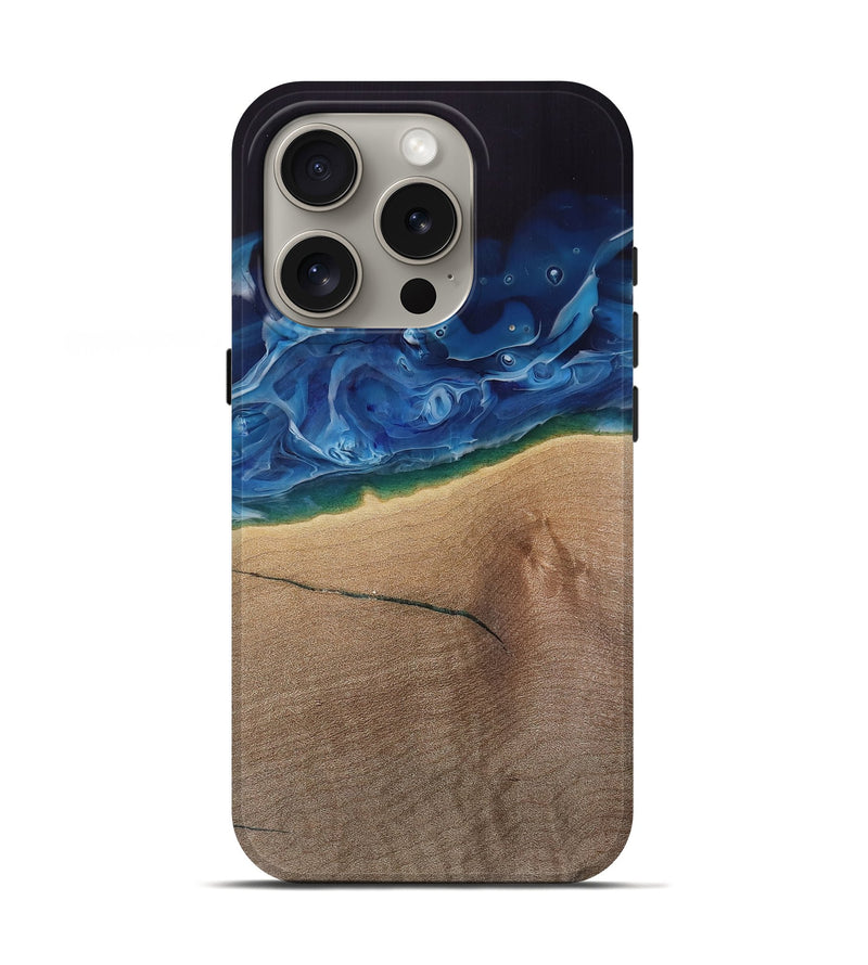 iPhone 16 Pro Wood Live Edge Phone Case - Corie (Coastal, 740597)