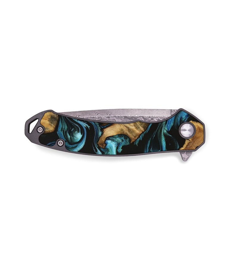EDC Wood Pocket Knife - Julian (Blue, 740654)