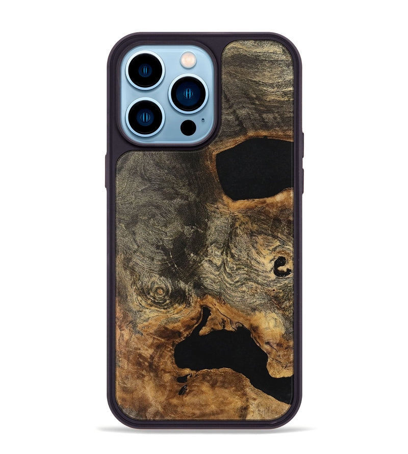 iPhone 14 Pro Max Wood Phone Case - Aundrea (Wood Burl, 740659)