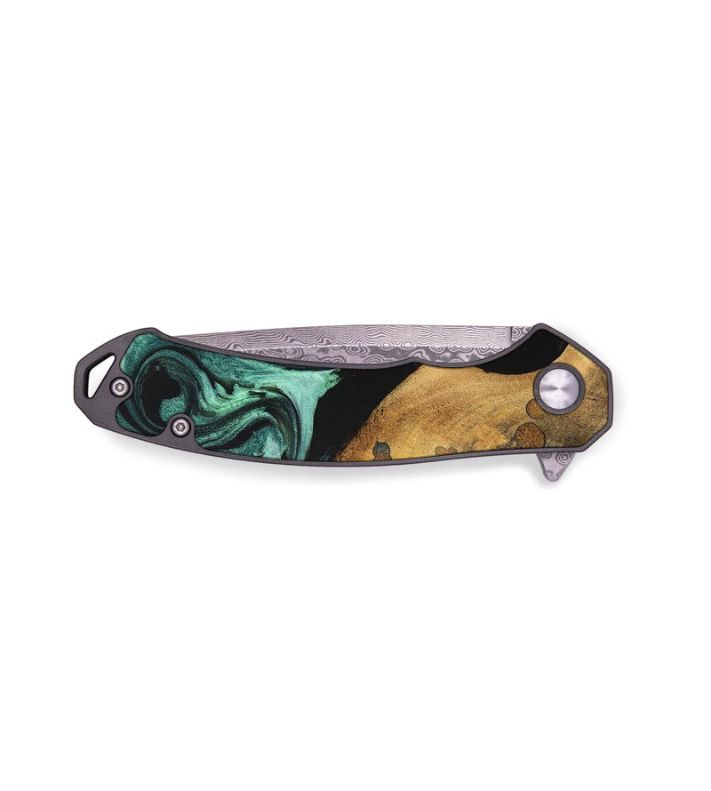 EDC Wood Pocket Knife - Ottilia (Green, 740669)