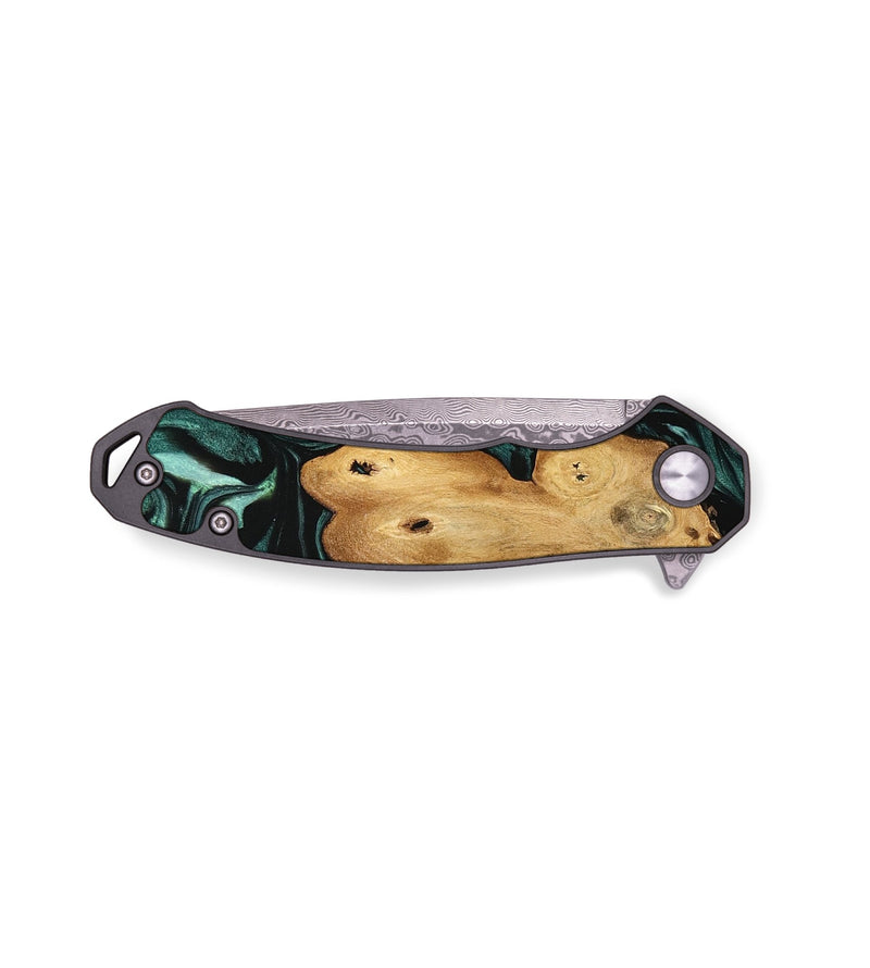 EDC Wood Pocket Knife - Jaquan (Green, 740672)