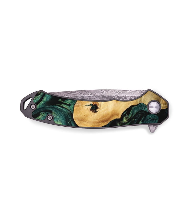 EDC Wood Pocket Knife - Barbe (Green, 740682)