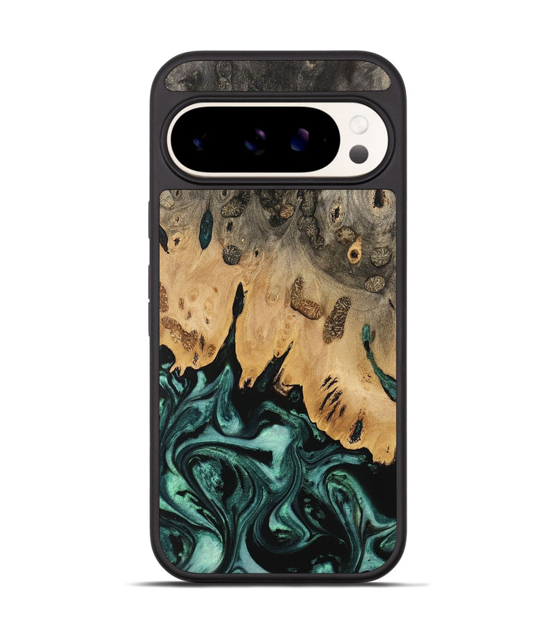 Pixel 9 Wood Phone Case - Heping (Green, 740754)