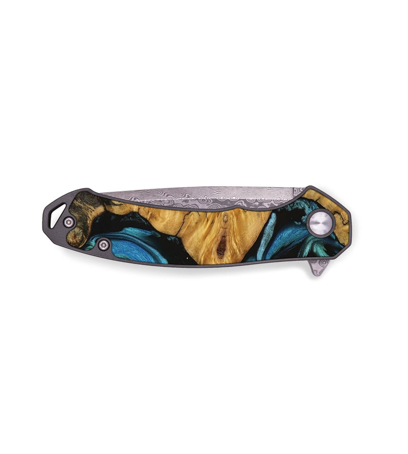 EDC Wood Pocket Knife - Lisa (Blue, 740771)