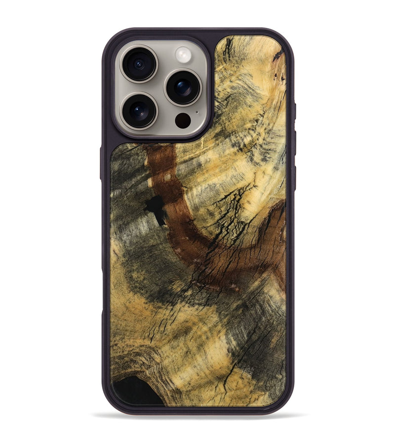 iPhone 16 Pro Max Wood Phone Case - Elyn (Wood Burl, 740793)