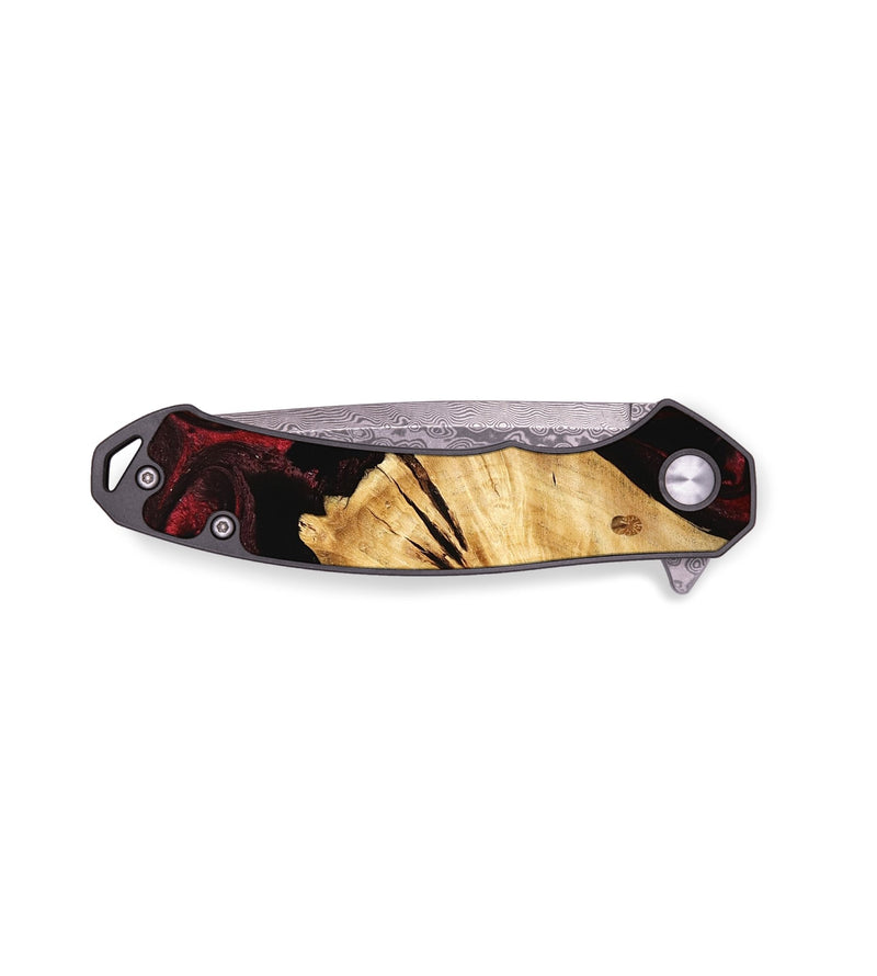 EDC Wood Pocket Knife - Burney (Red, 740795)