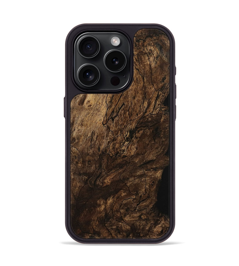 iPhone 15 Pro Wood Phone Case - Hanson (Wood Burl, 740806)