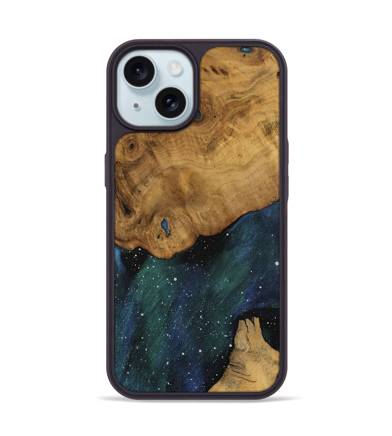 iPhone 15 Wood Phone Case - Amberly (Cosmos, 740813)
