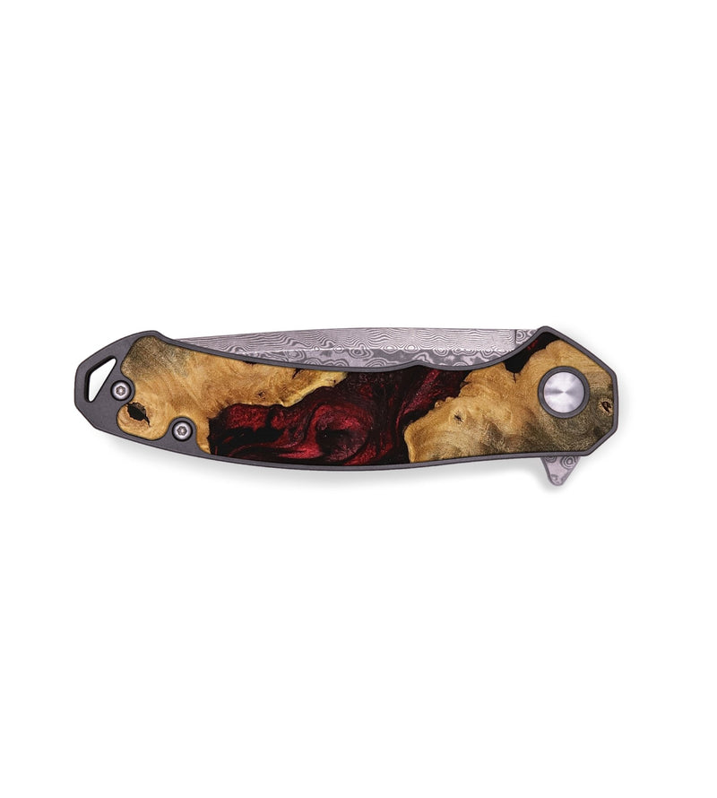EDC Wood Pocket Knife - Toshiko (Red, 740831)