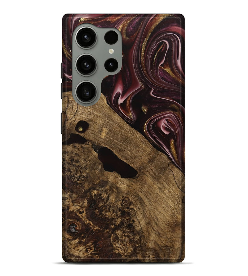 Galaxy S24 Ultra Wood Live Edge Phone Case - Ayana (Red, 740899)
