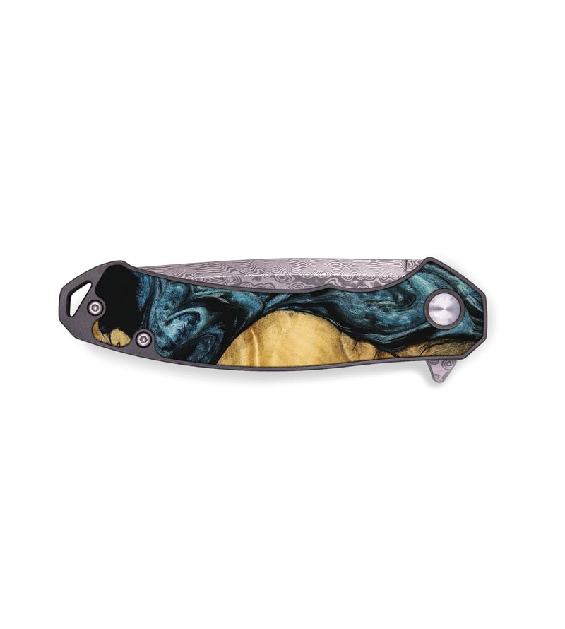 EDC Wood Pocket Knife - Leoline (Blue, 740908)