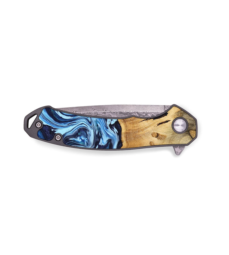 EDC Wood Pocket Knife - Cade (Blue, 740910)
