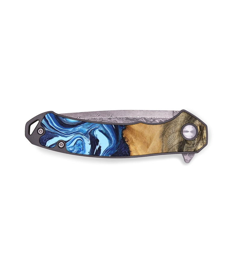EDC Wood Pocket Knife - Subi (Blue, 740941)