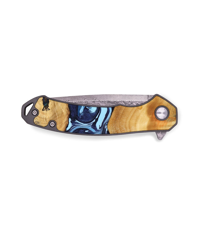 EDC Wood Pocket Knife - Kenji (Blue, 740959)