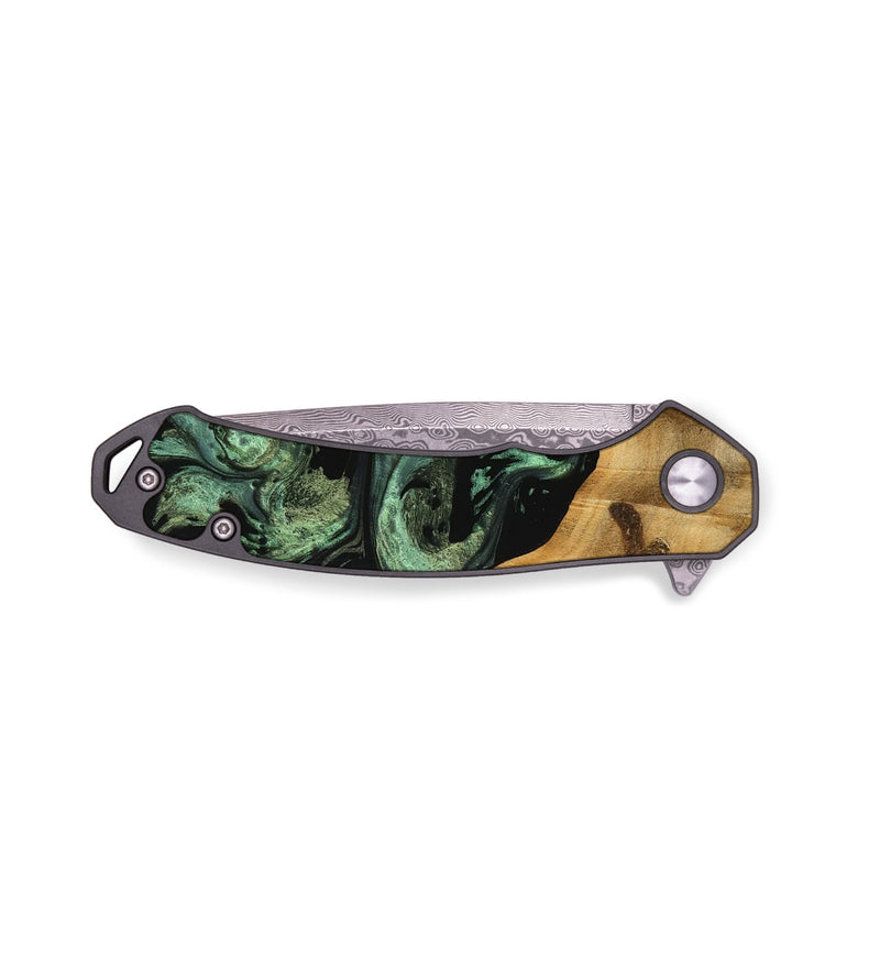 EDC Wood Pocket Knife - Alcide (Green, 740970)