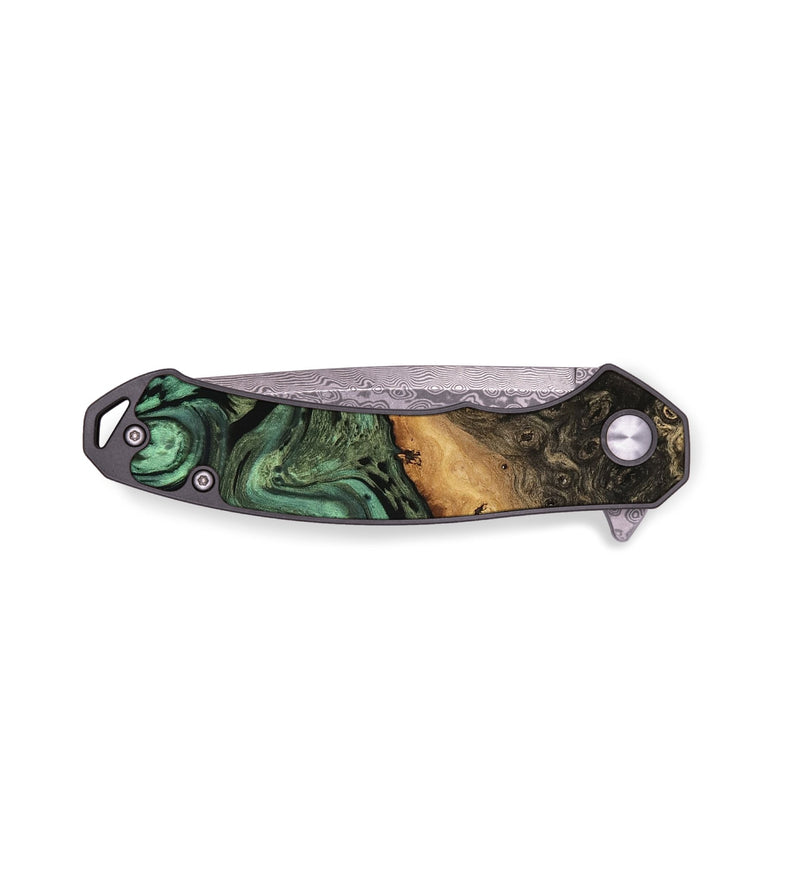 EDC Wood Pocket Knife - Gwenora (Green, 740980)