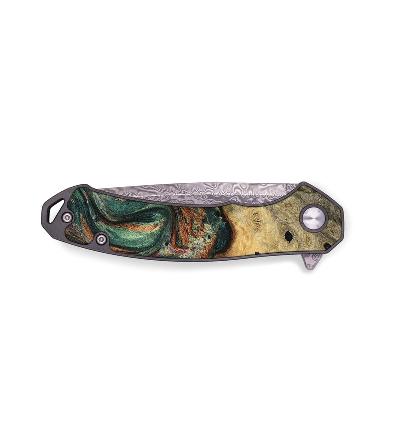 EDC Wood Pocket Knife - Kyla (Green, 740998)