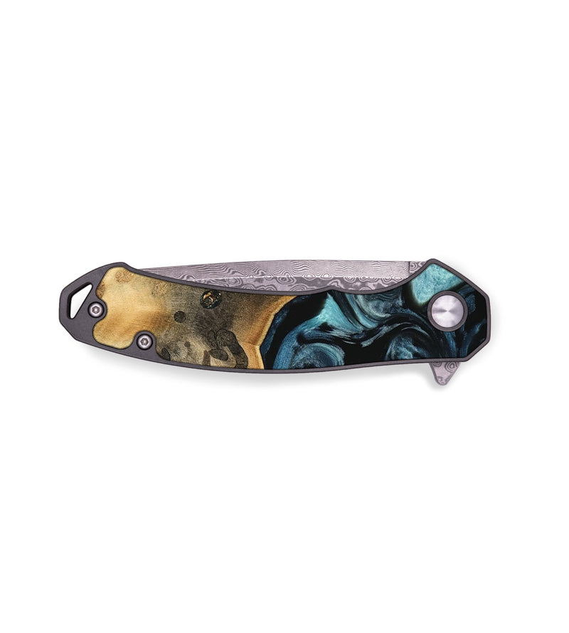 EDC Wood Pocket Knife - Suzanna (Blue, 741057)