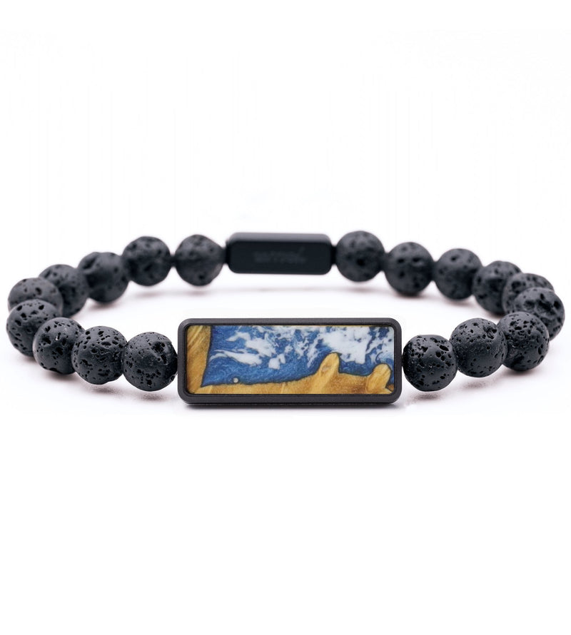 Lava Bead Wood Bracelet - Everlee (Coastal, 741296)