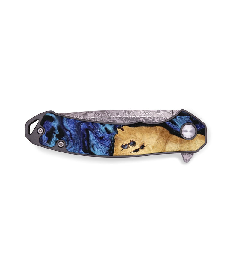EDC Wood Pocket Knife - Aisha (Blue, 741437)
