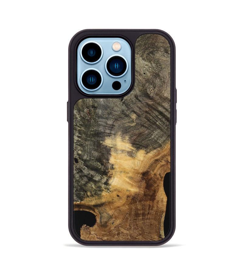 iPhone 14 Pro Wood Phone Case - Tulip (Wood Burl, 741451)