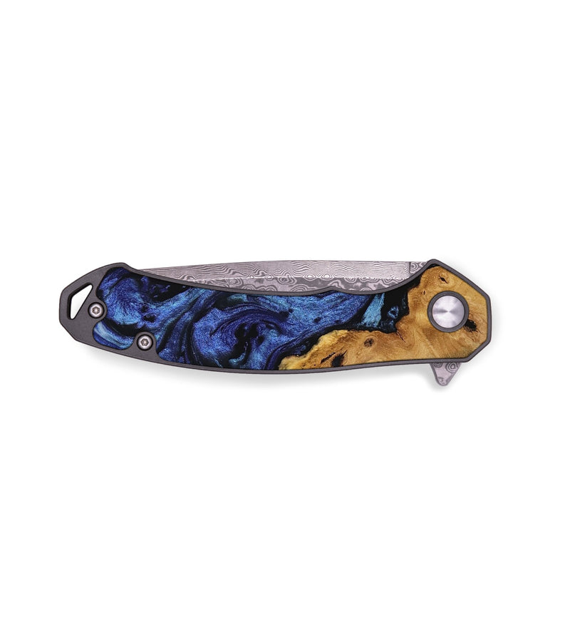 EDC Wood Pocket Knife - Nevin (Blue, 741520)